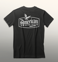 ATS 90s label t-shirt showing the graphics on the back