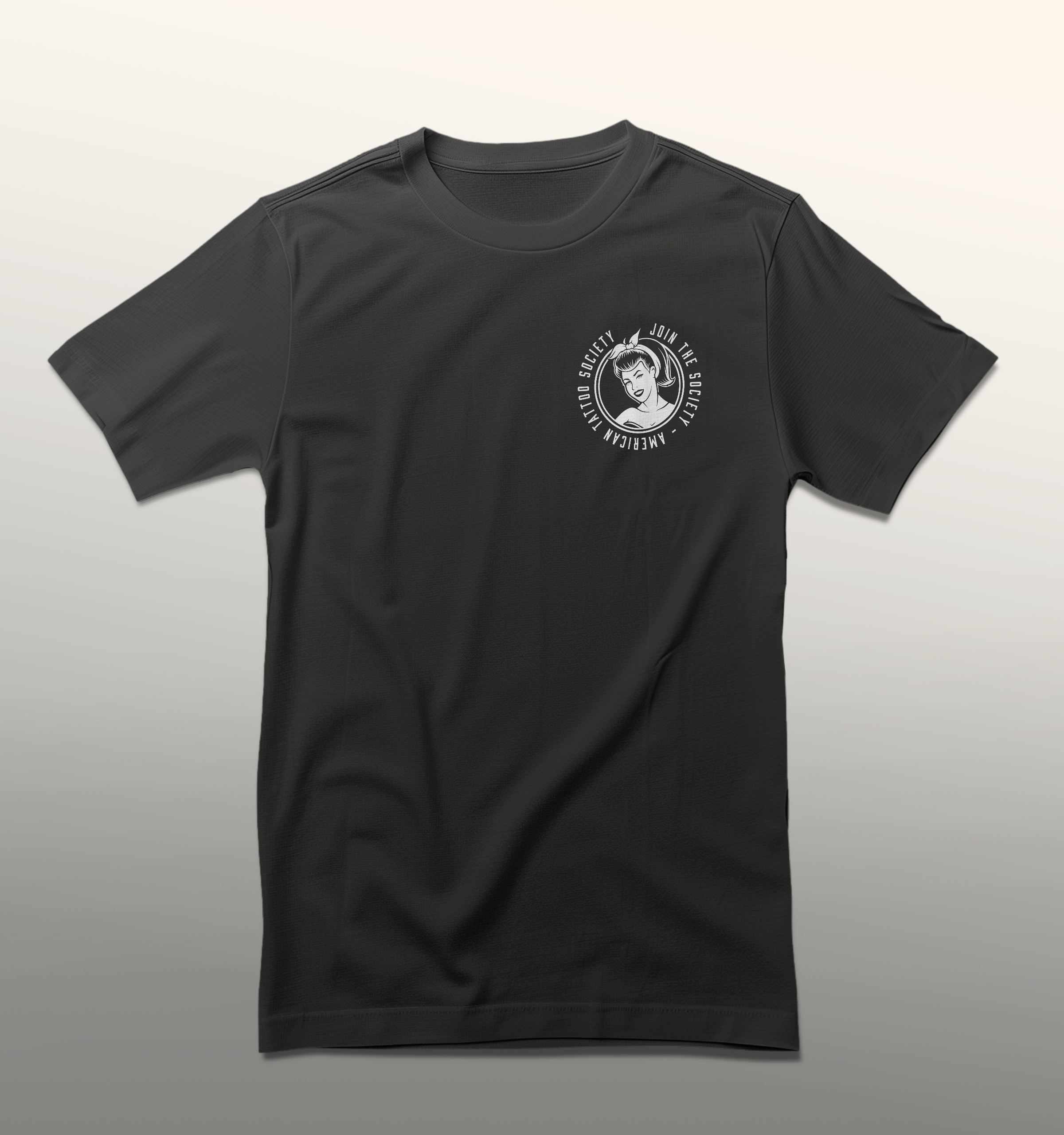 ATS Bomb Pinup t-shirt showing the graphics on the front