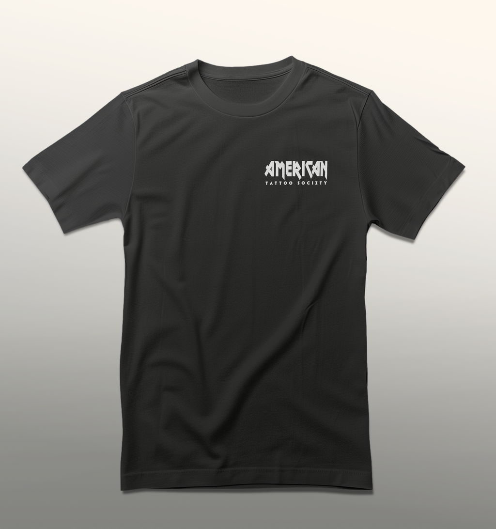 ATS Screaming Eagle t-shirt showing the graphics on the front