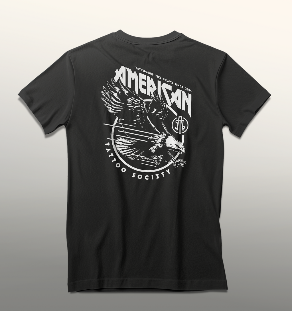 ATS Screaming Eagle shirt - design shown of the back