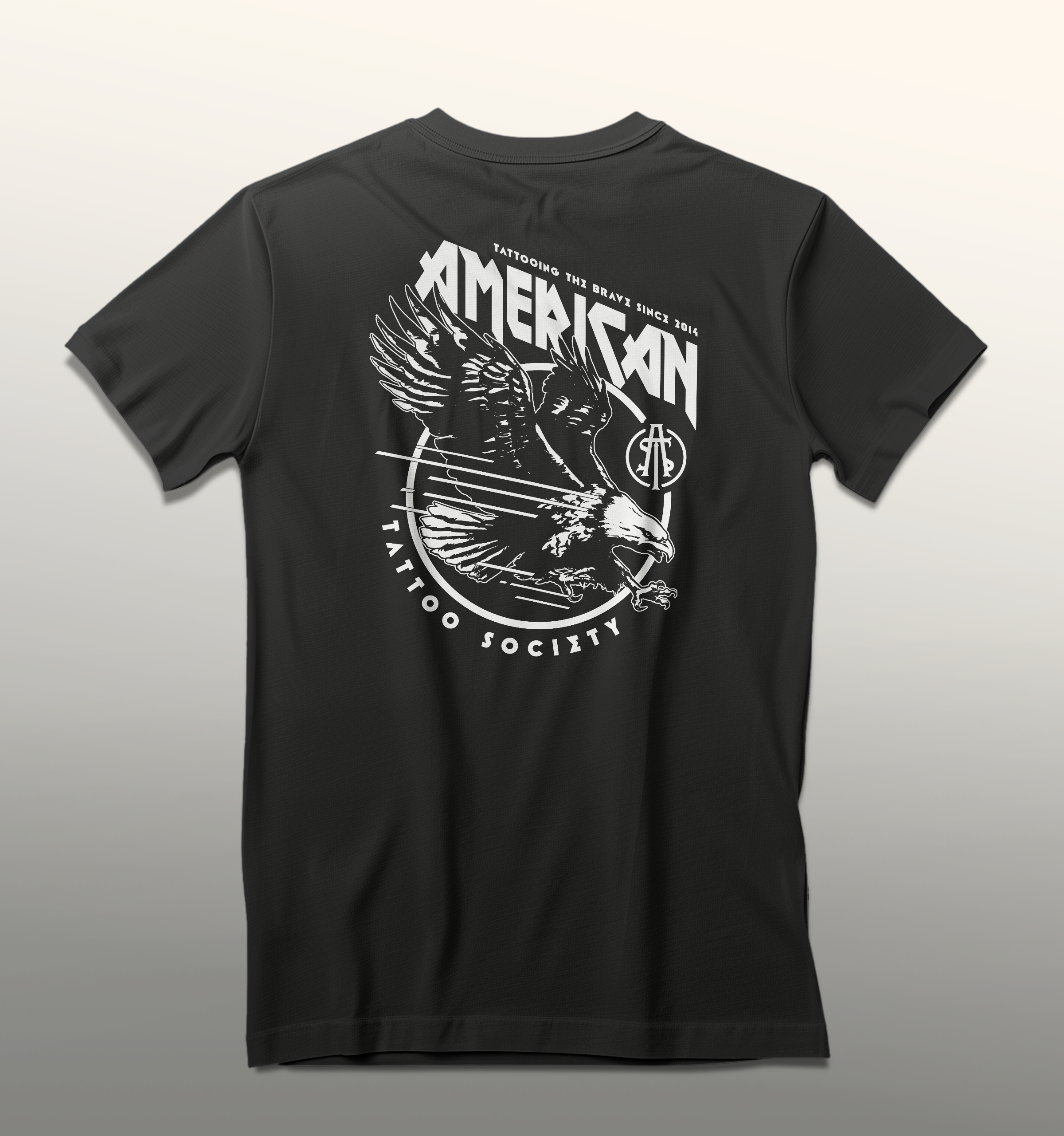 ATS Screaming Eagle shirt - design shown of the back