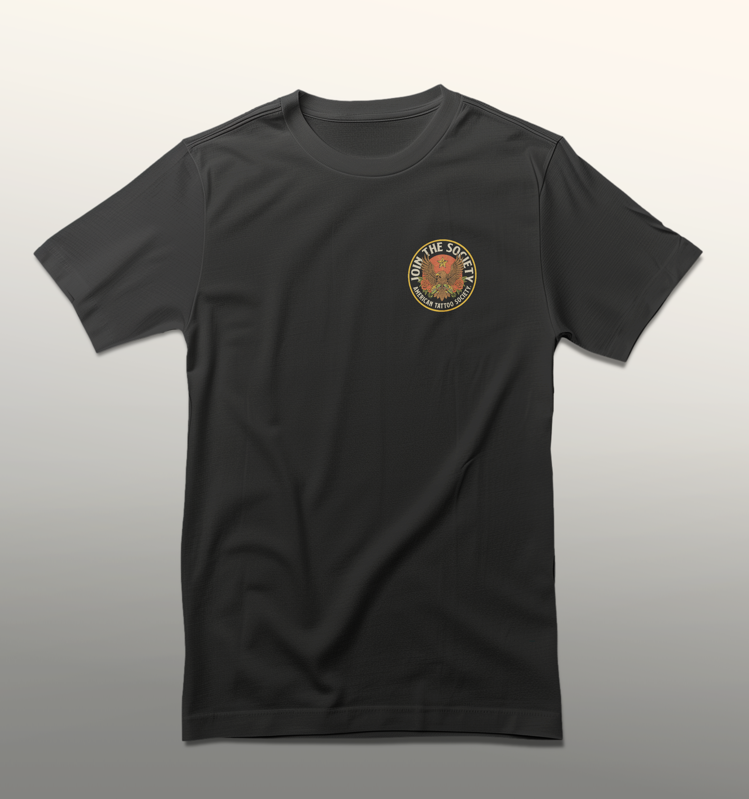ATS Join the Society AF t-shirt showing the graphics on the front