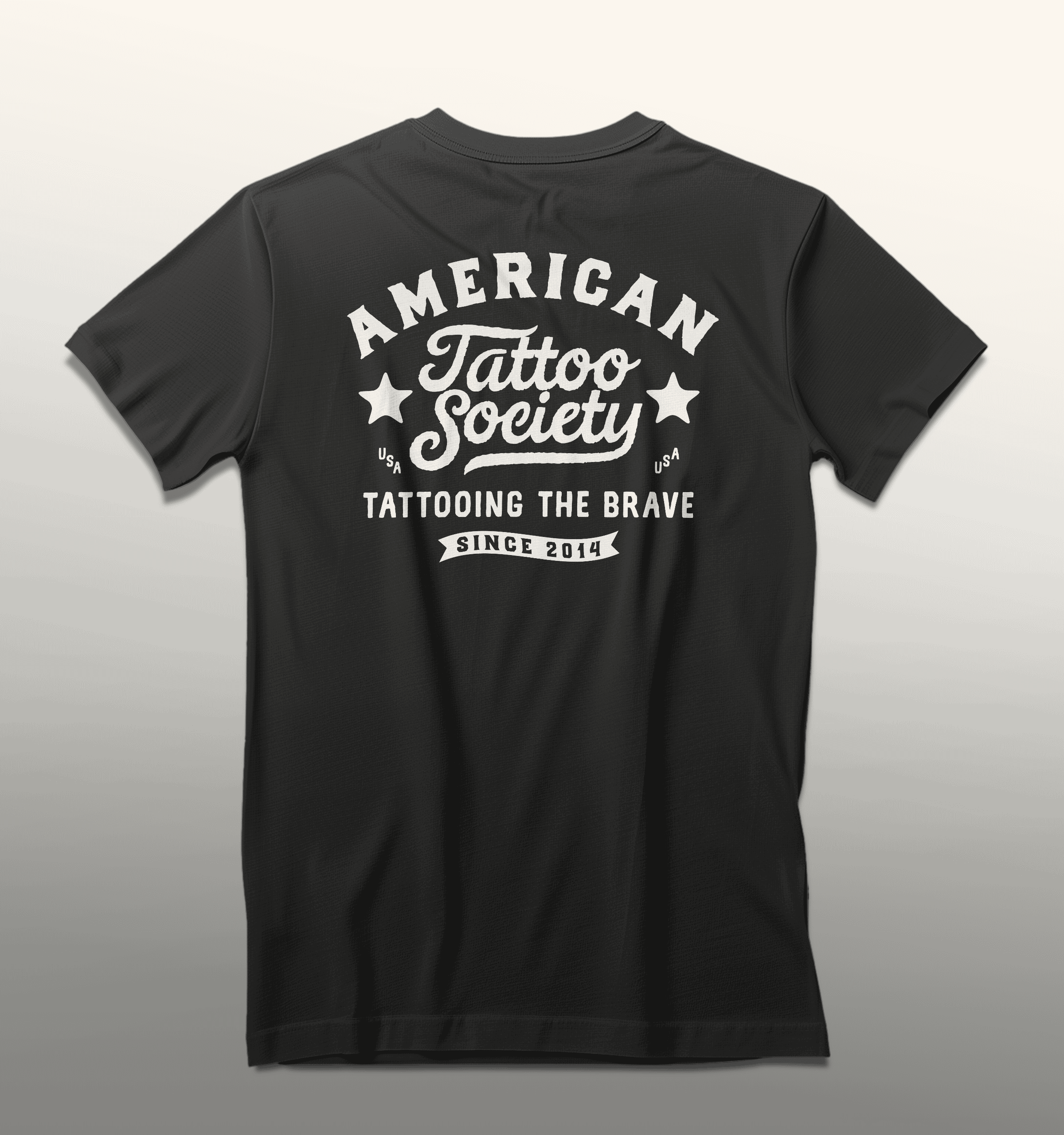 American Tattoo Society Vintage logo design t-shirt