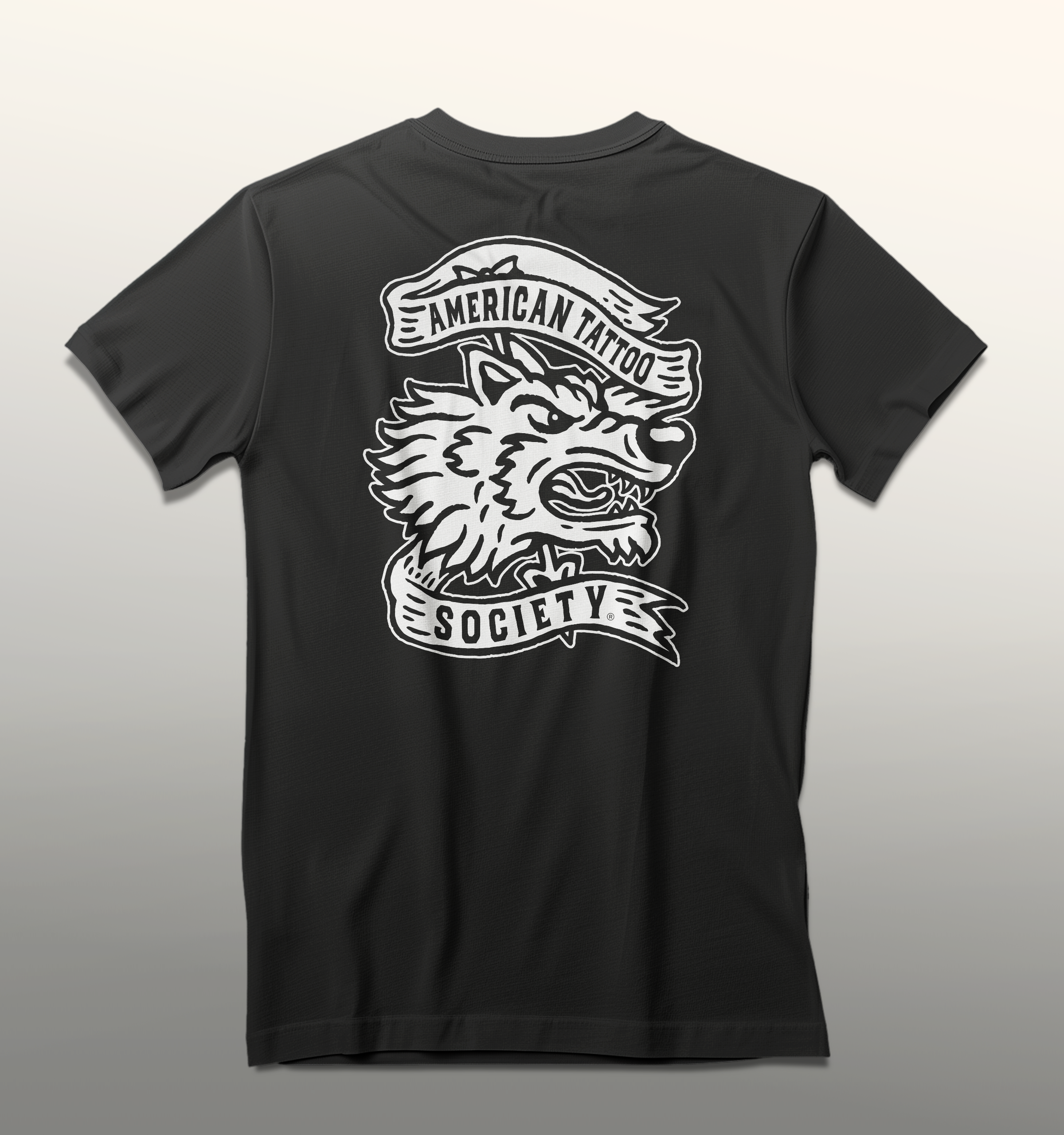 ATS Wolfhead shirt - back graphic design