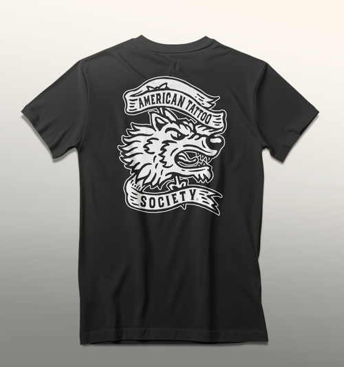ATS Wolfhead shirt - back graphic design