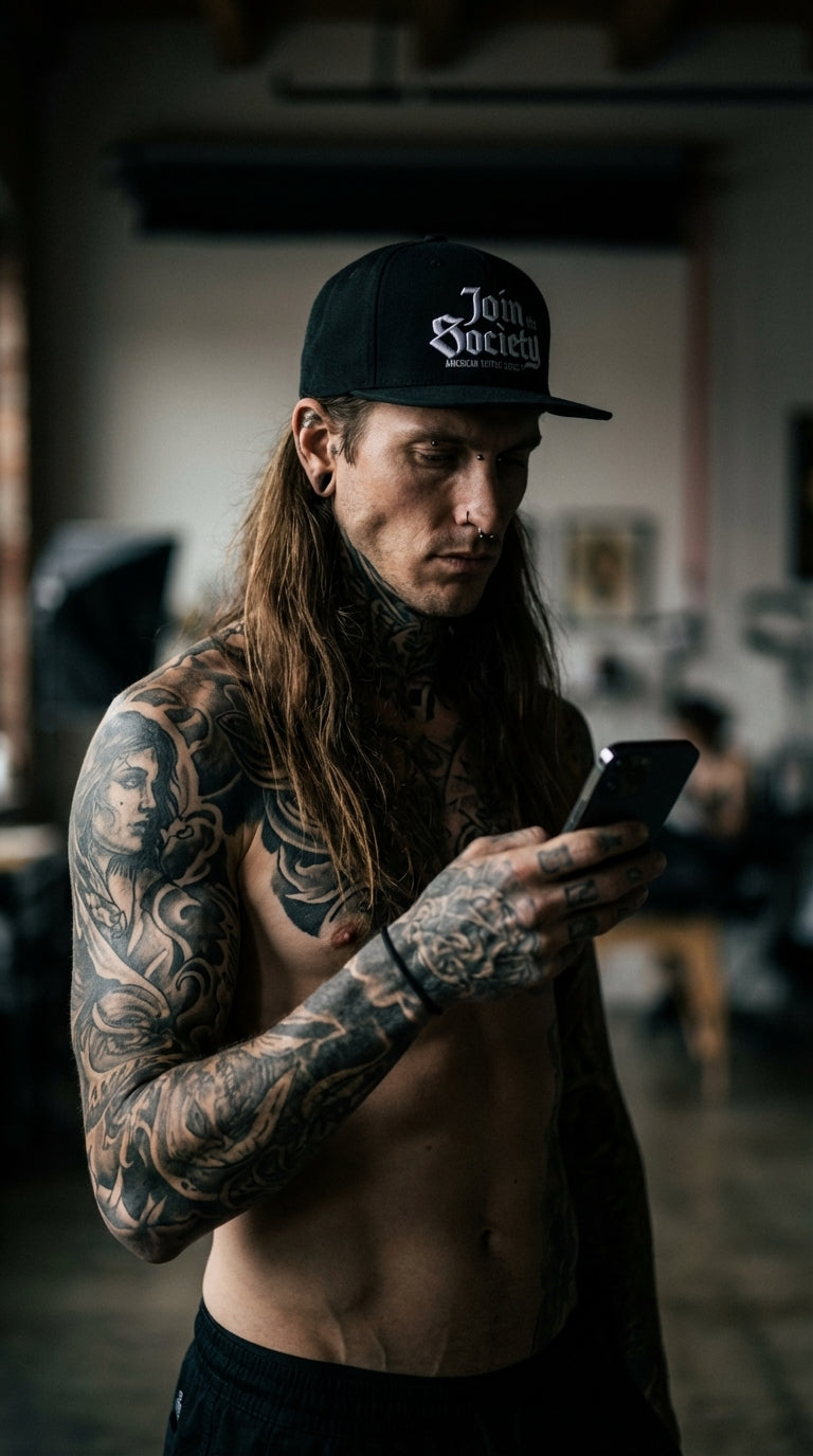 ATS Join the Society 3D Flat Bill Snapback Hat