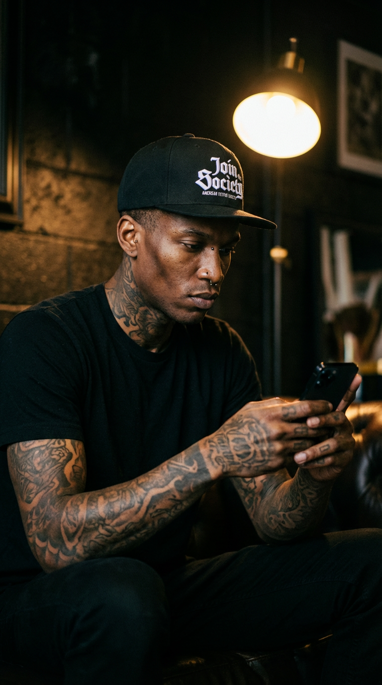 ATS Join the Society 3D Flat Bill Snapback Hat