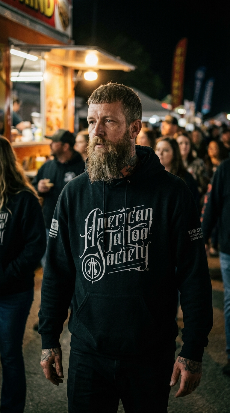 ATS Full Logo W/ Location Slogan Unisex Hoodie