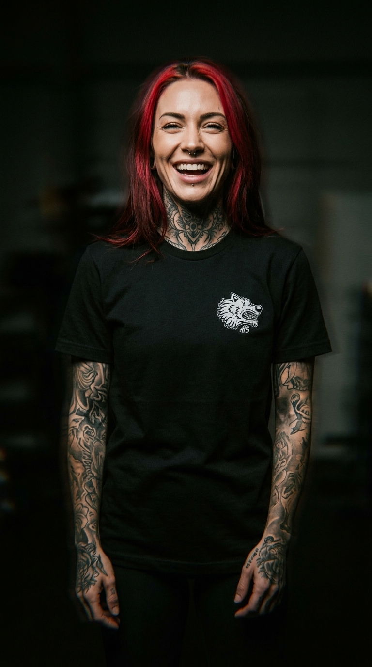 Arrow Wolfhead American Tattoo Society Short Sleeve Unisex T-Shirt