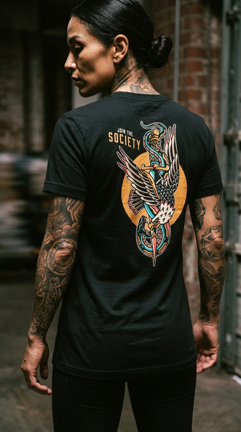 The Eagle's Revenge American Tattoo Society Short Sleeve Unisex T-Shirt