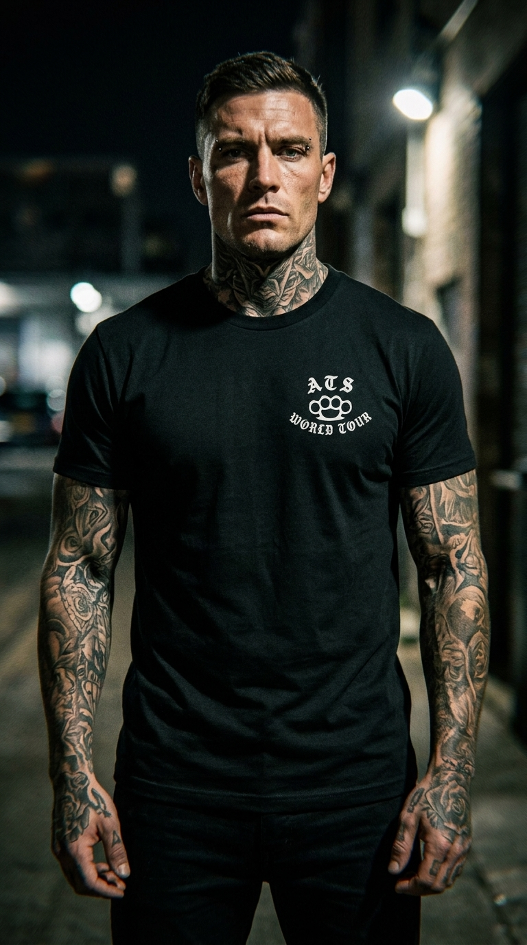 ATS World Tour - American Tattoo Society Sleeve Unisex T-Shirt
