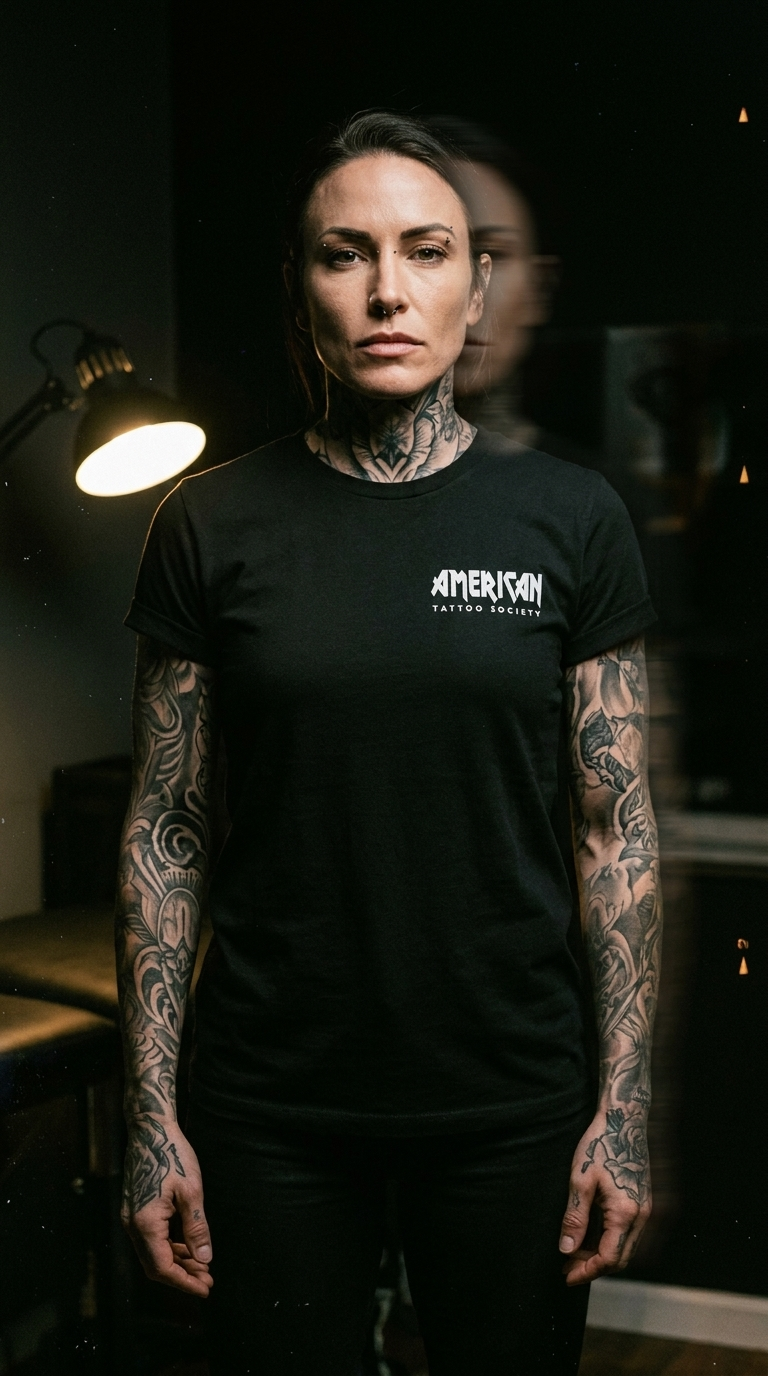 Screaming Eagle American Tattoo Society Sleeve Unisex T-Shirt