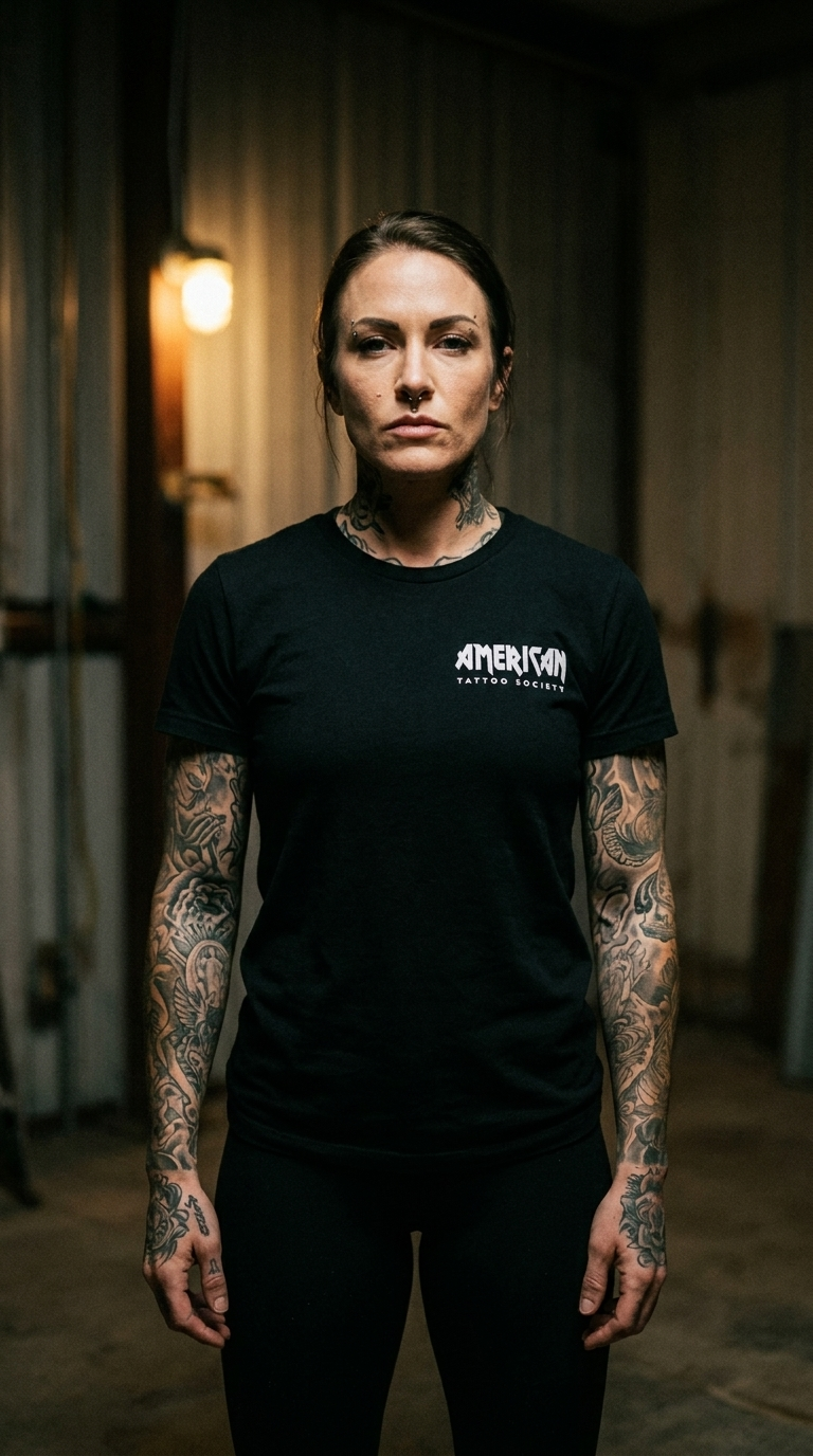 Screaming Eagle American Tattoo Society Sleeve Unisex T-Shirt