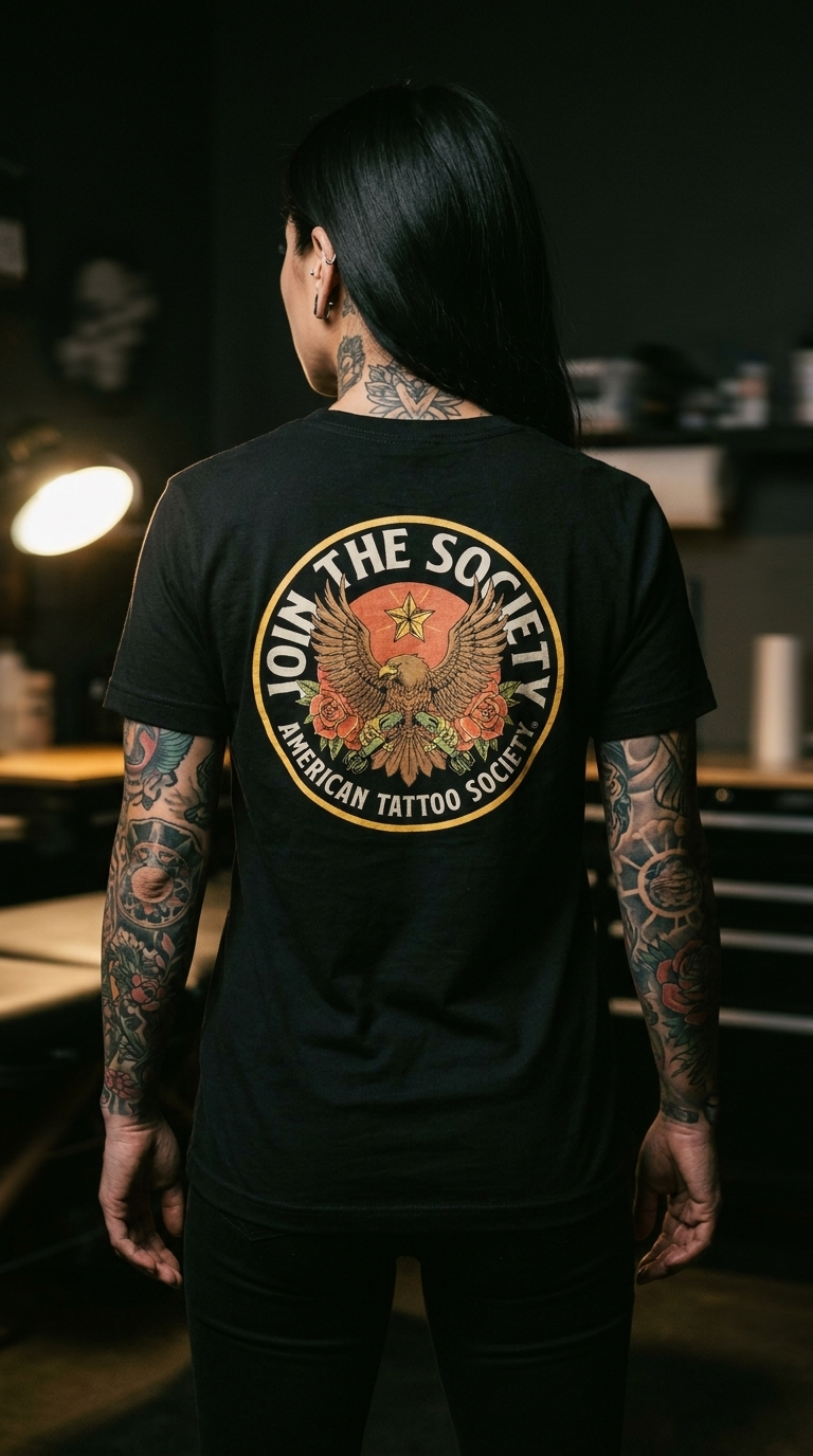 Join the Society AF - Arial Conflict - American Tattoo Society Sleeve Unisex T-Shirt