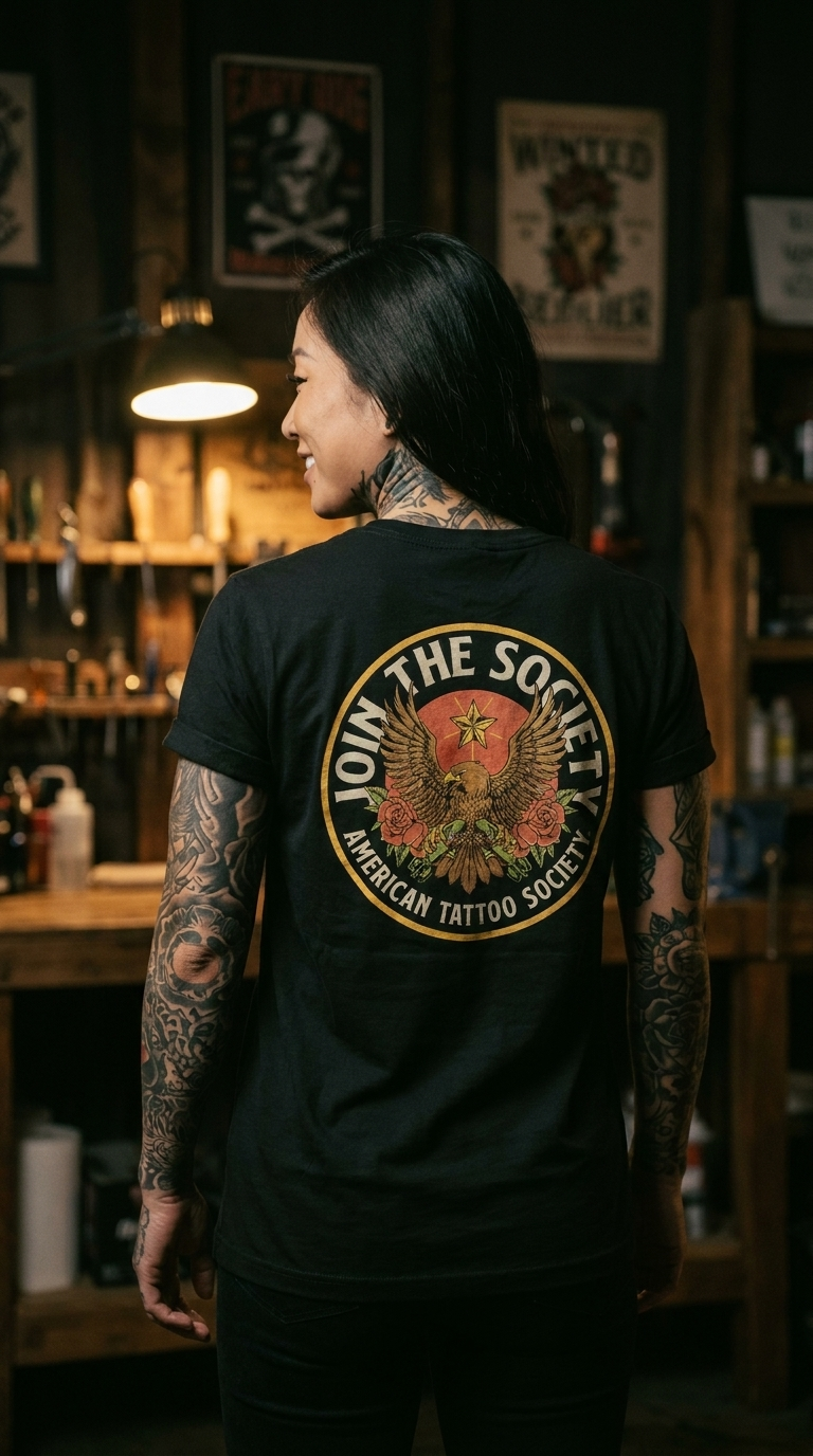 Join the Society AF - Arial Conflict - American Tattoo Society Sleeve Unisex T-Shirt