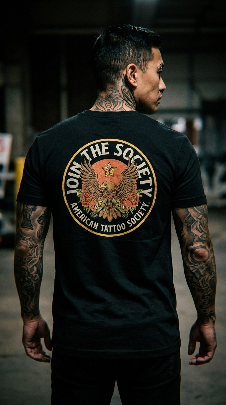 Join the Society AF - Arial Conflict - American Tattoo Society Sleeve Unisex T-Shirt