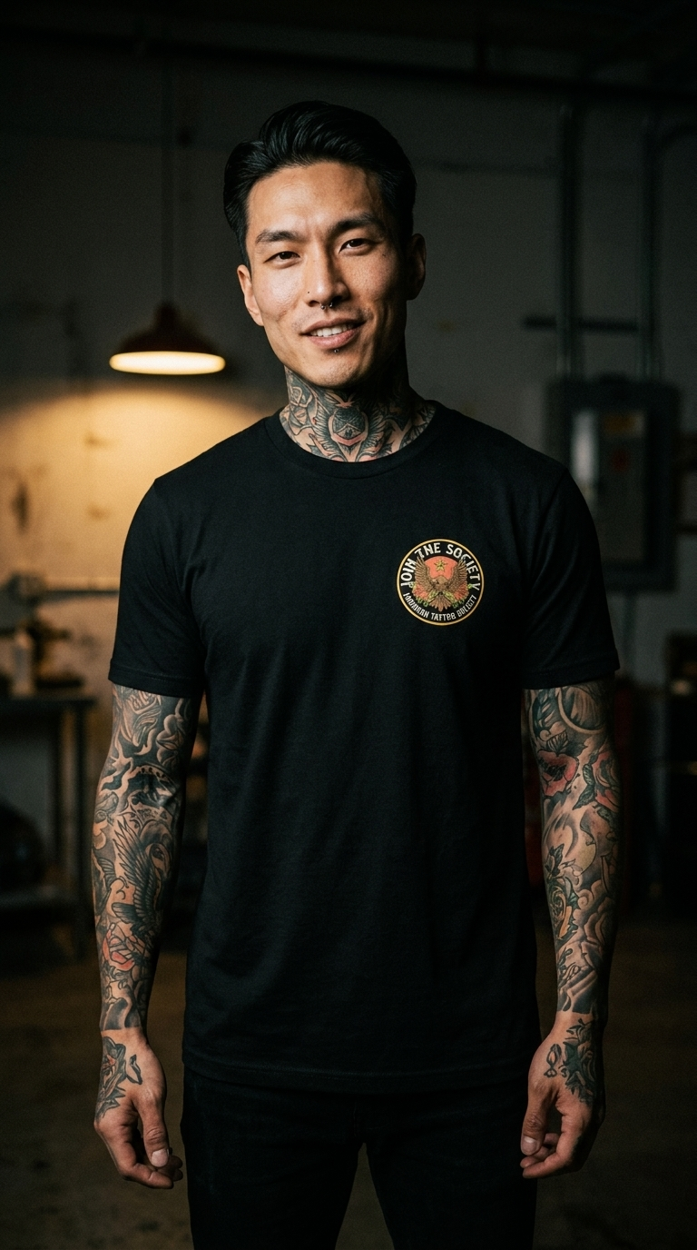 Join the Society AF - Arial Conflict - American Tattoo Society Sleeve Unisex T-Shirt