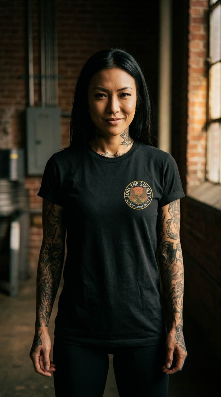 Join the Society AF - Arial Conflict - American Tattoo Society Sleeve Unisex T-Shirt