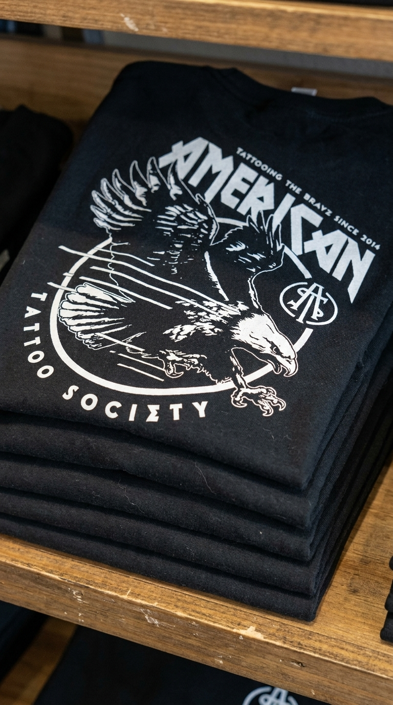 Screaming Eagle American Tattoo Society Sleeve Unisex T-Shirt