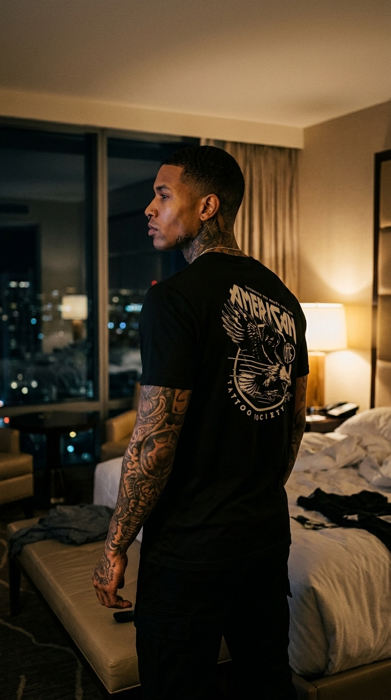 Screaming Eagle American Tattoo Society Sleeve Unisex T-Shirt