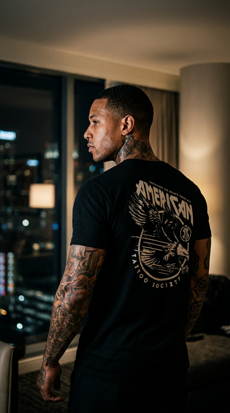 Screaming Eagle American Tattoo Society Sleeve Unisex T-Shirt
