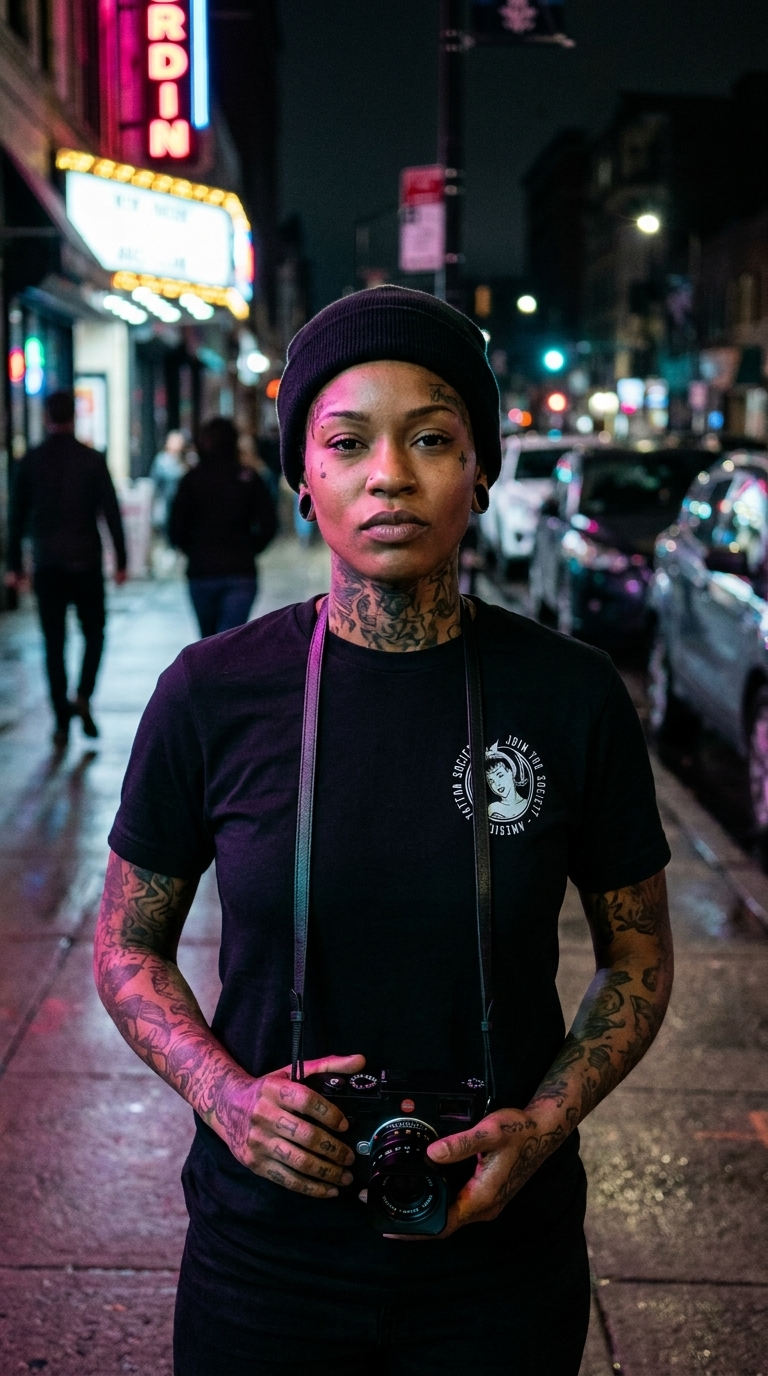 ATS Bomb Pinup - American Tattoo Society Sleeve T-Shirt