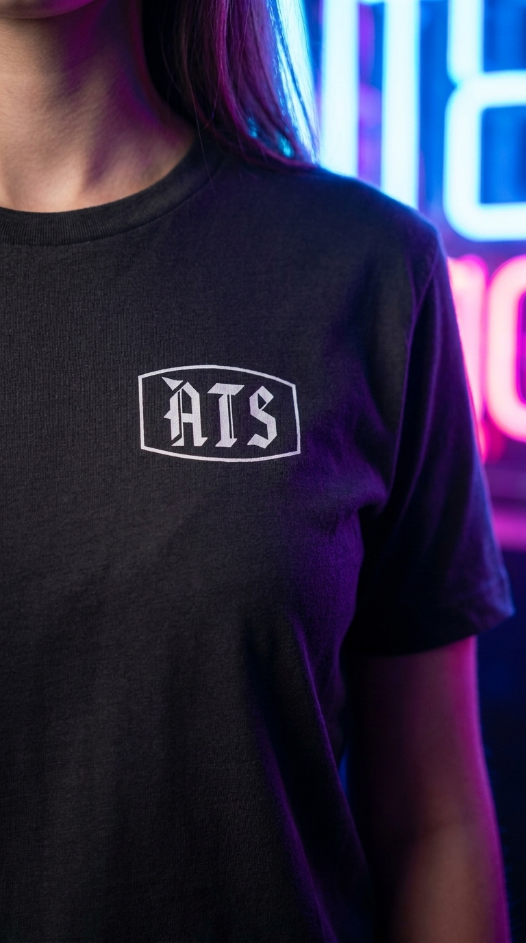 ATS 90s Label - American Tattoo Society Sleeve T-Shirt