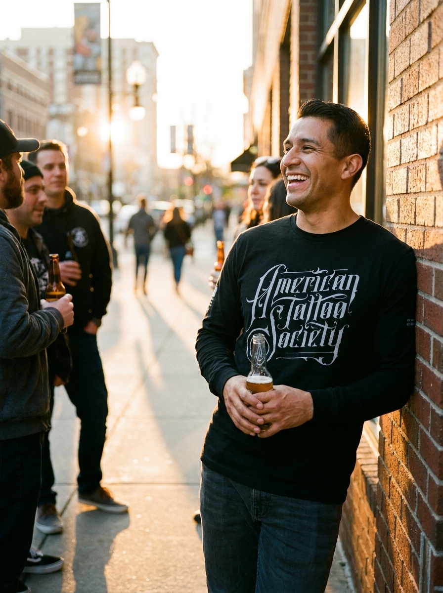 ATS Full Logo Location Long Sleeve T-Shirt Unisex