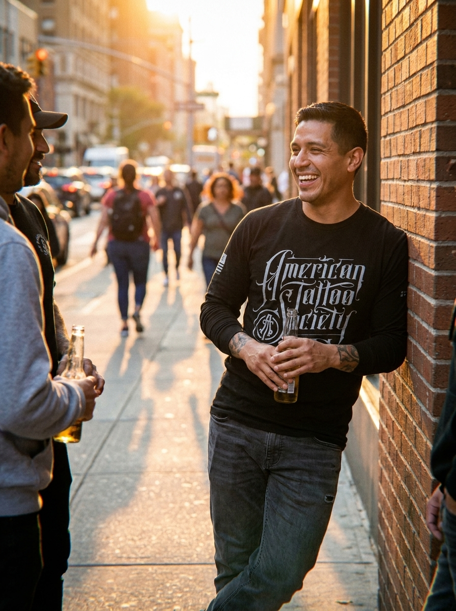 ATS Full Logo Location Long Sleeve T-Shirt Unisex