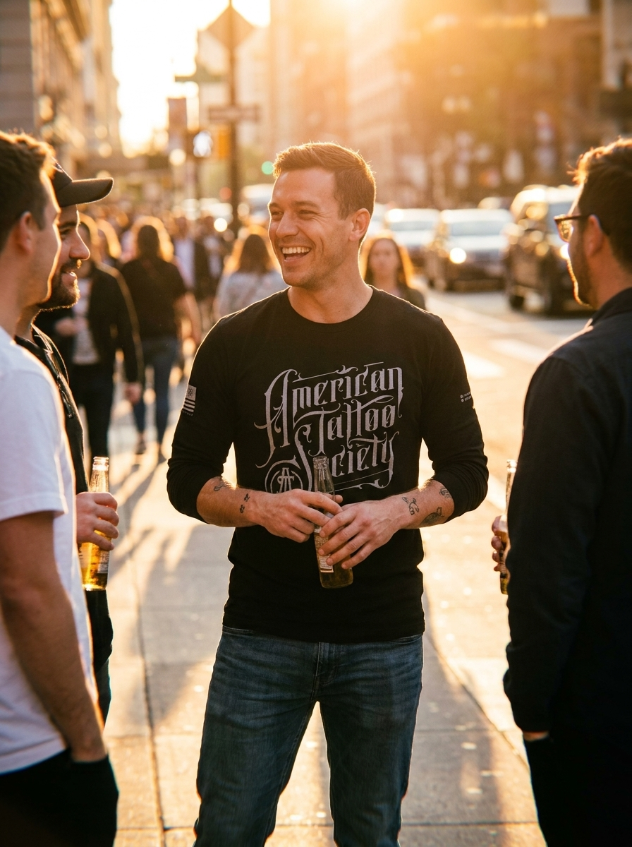 ATS Full Logo Location Long Sleeve T-Shirt Unisex